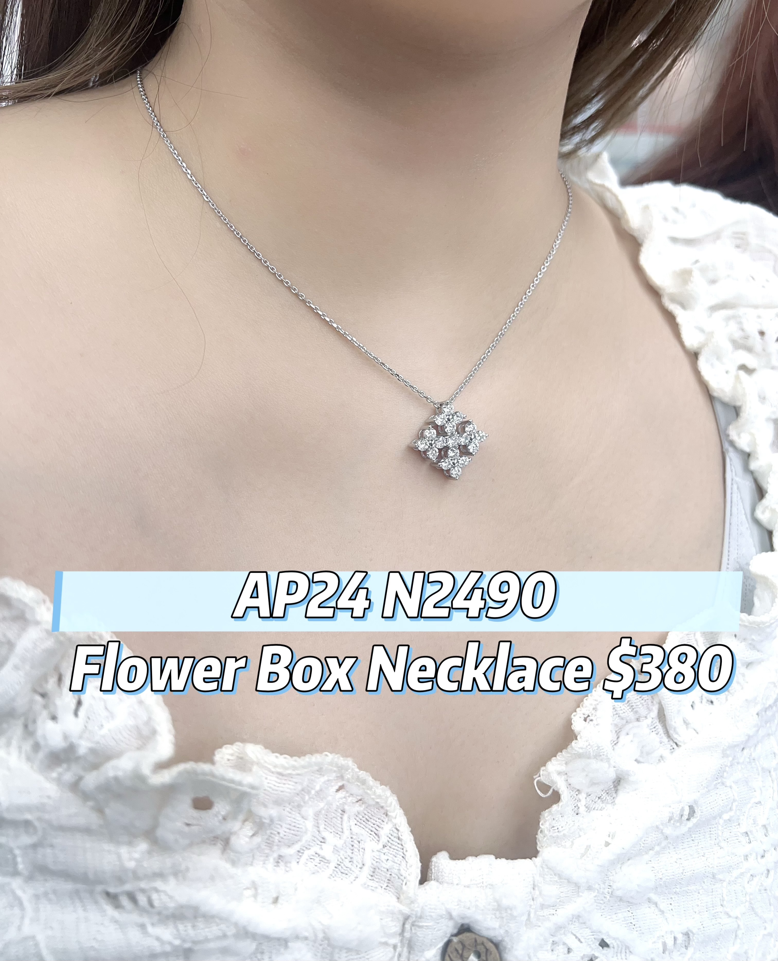 AP24 N2490 Flower Box Necklace $380