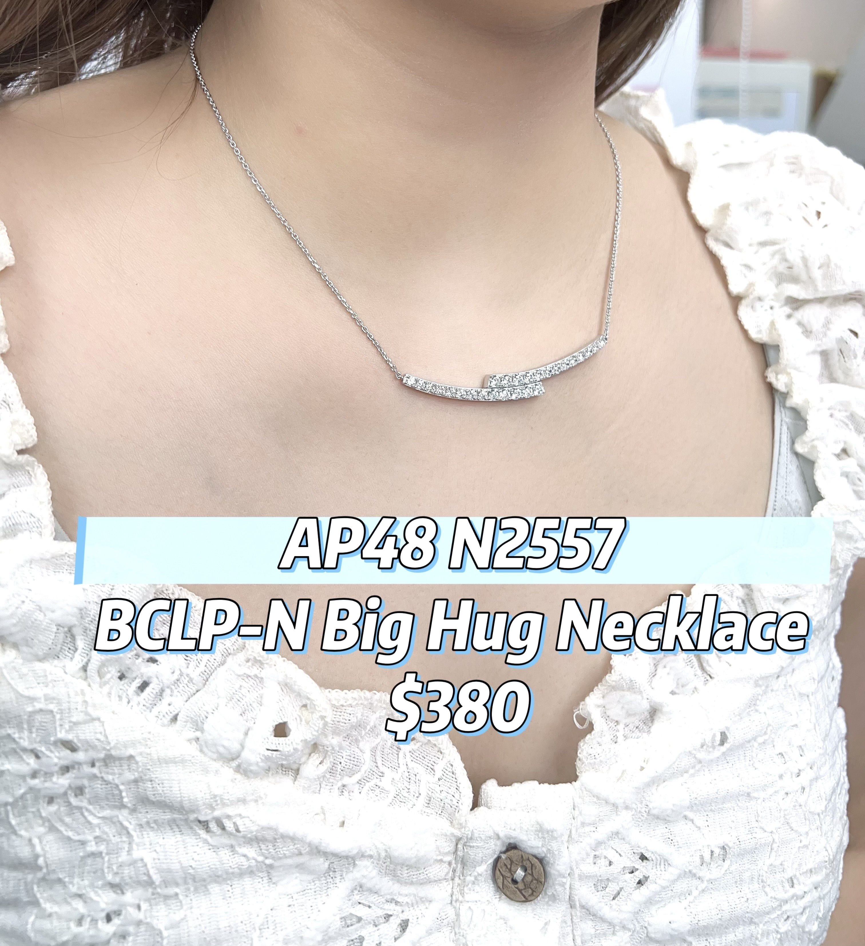 AP48 N2557 BCLP-N Big Hug Necklace $380