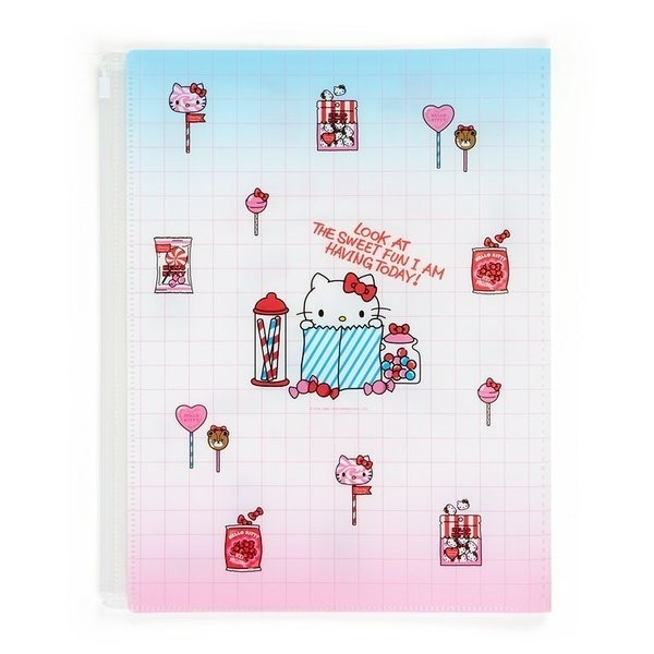 日本 Sanrio 6層文件夾附夾鏈袋