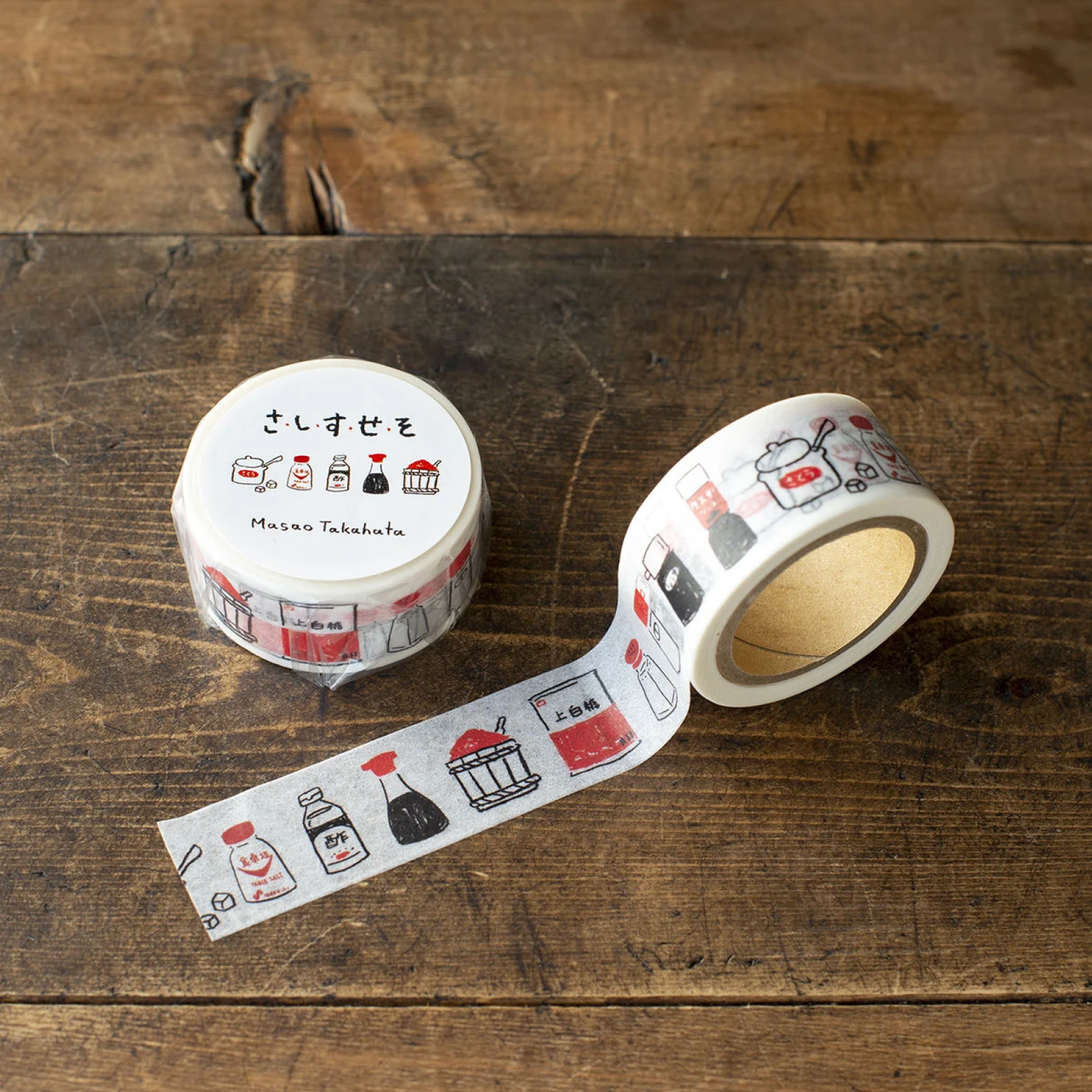 高旗將雄｜紙膠帶「Sa Shi Su Se So」/ 手紙社 / JAPAN