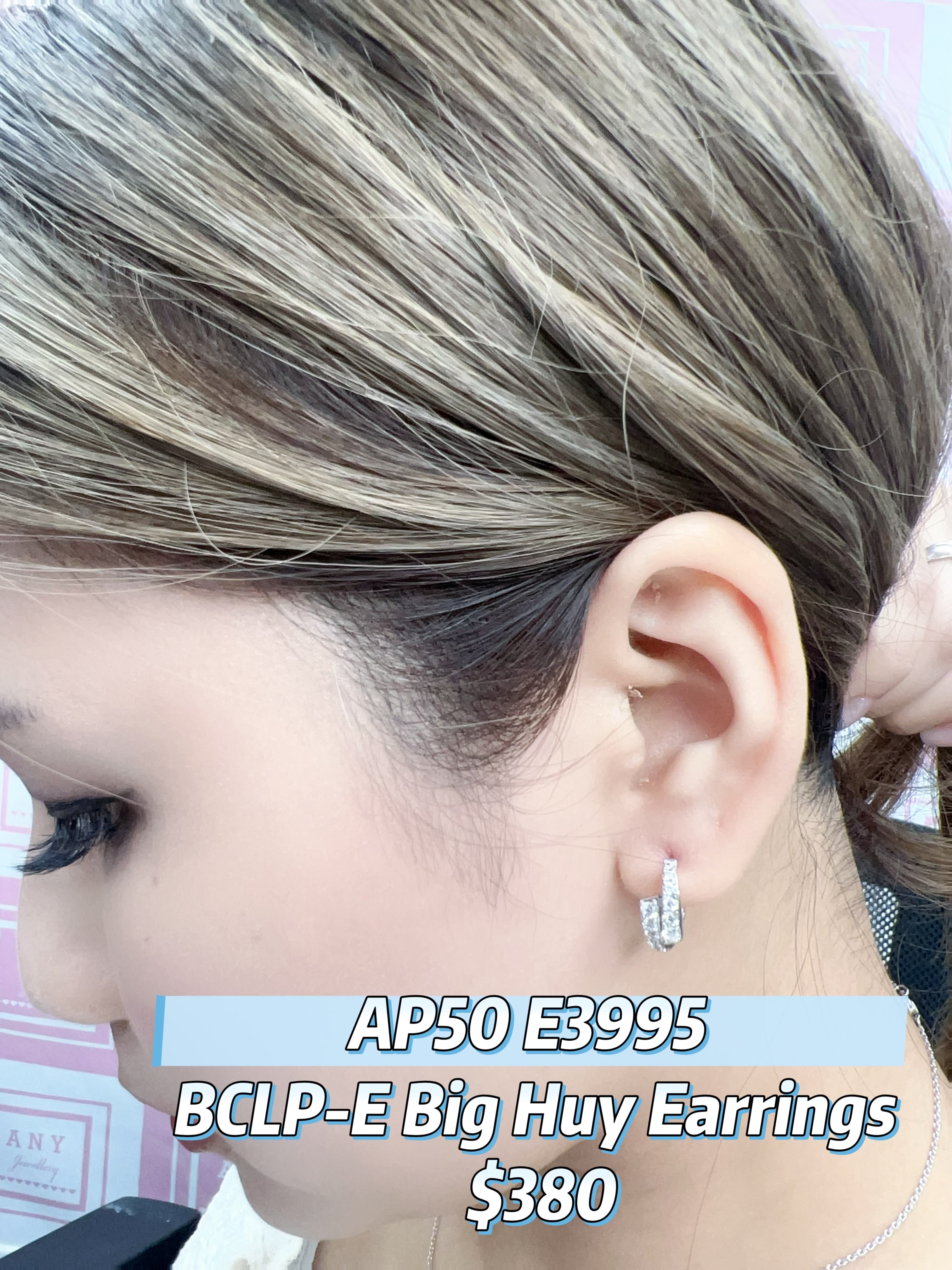 AP50 E3995 BCLP-E Big Huy Earrings $380