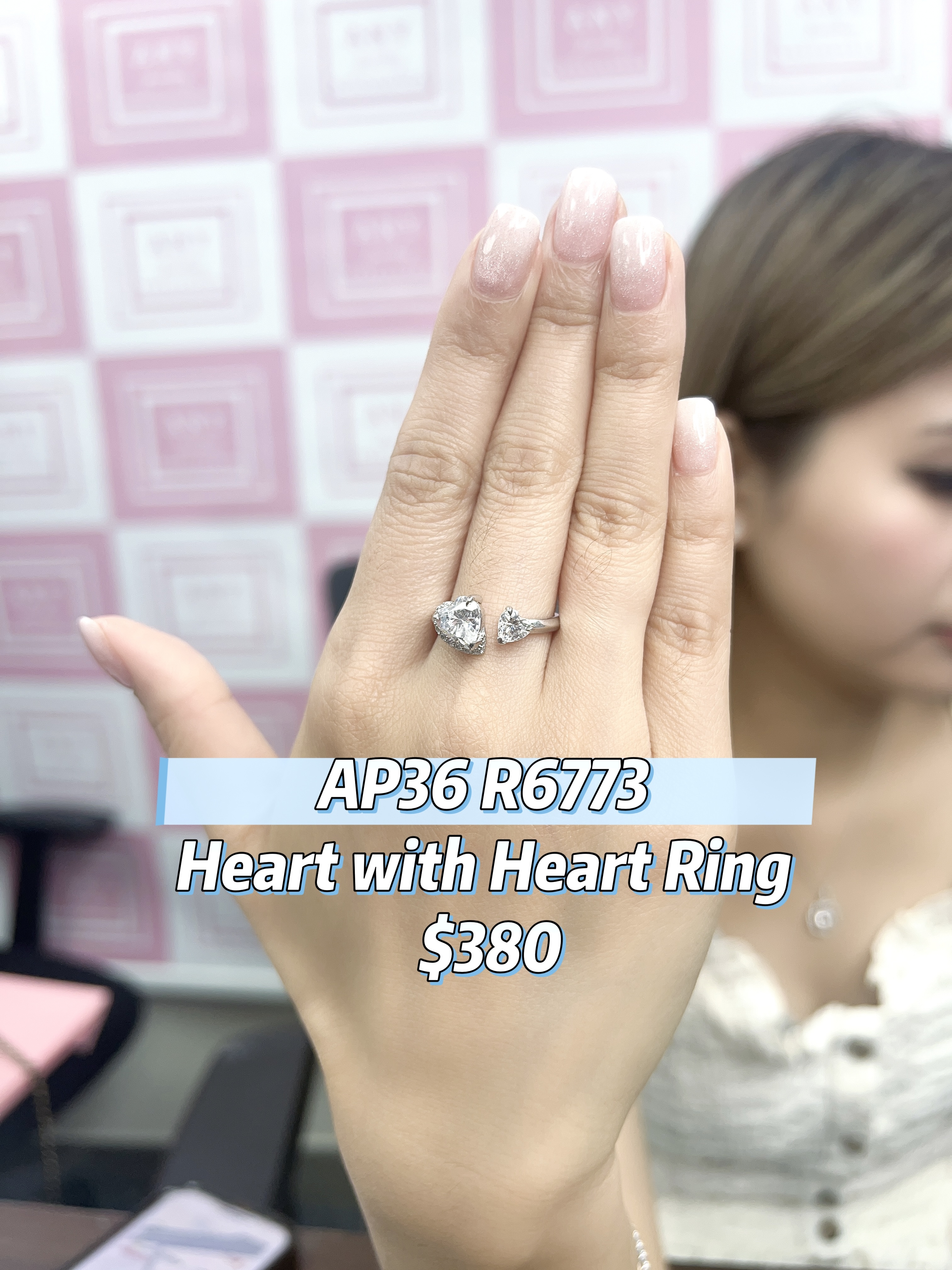 AP36 R6773 Heart with Heart Ring $380