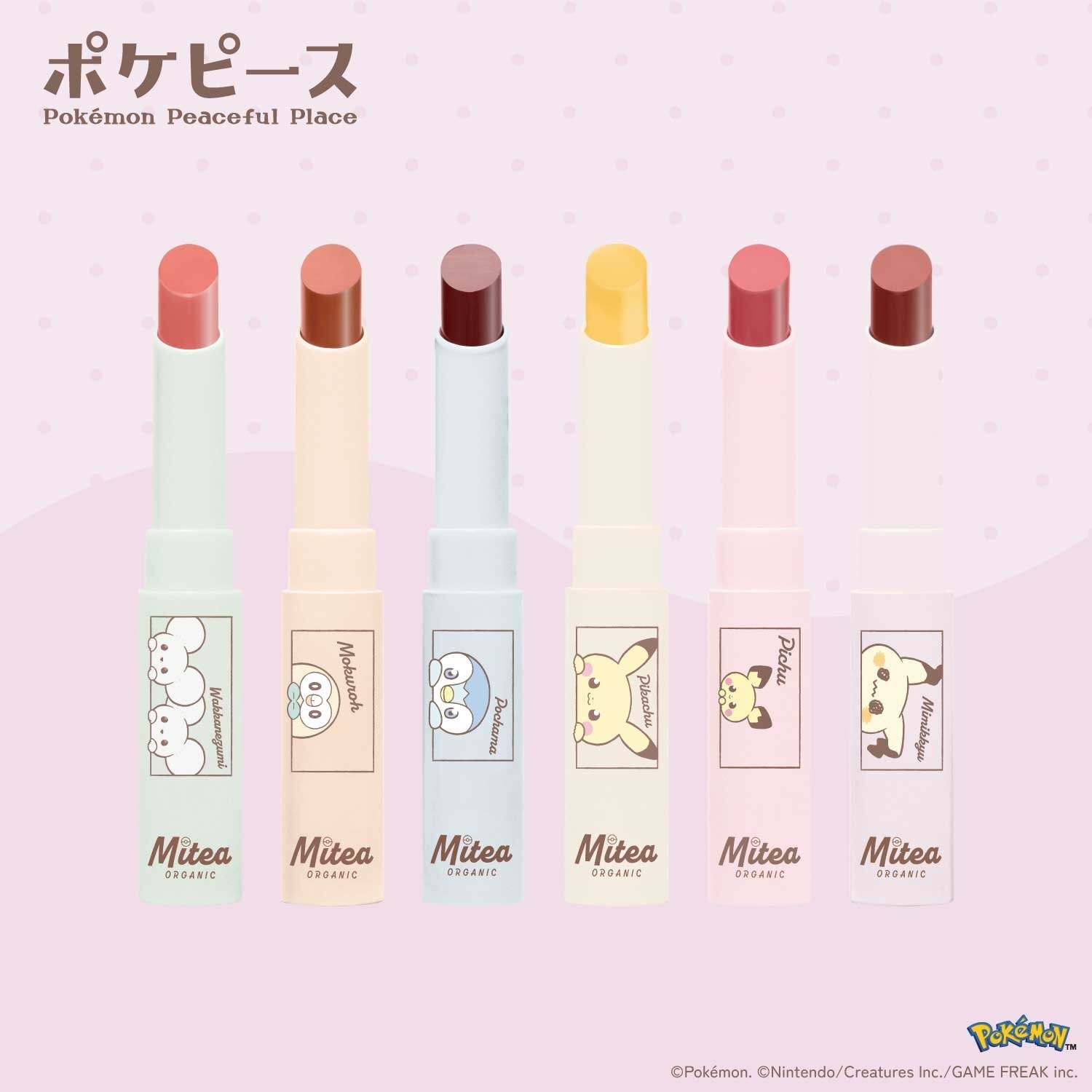 [限定] Mitea ORGANIC x Pokemon Peaceful Place Serum Oil Lipstick 精華油唇膏