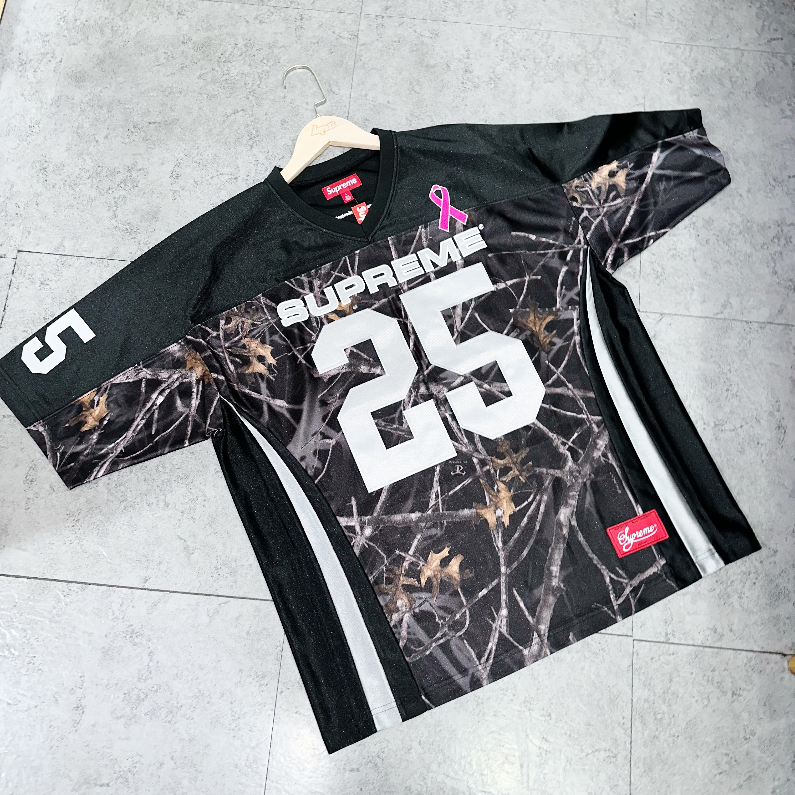 Supreme Breast Cancer Awareness Football Jersey Black