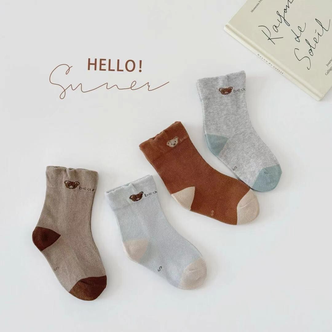 小熊暖暖襪 四入組