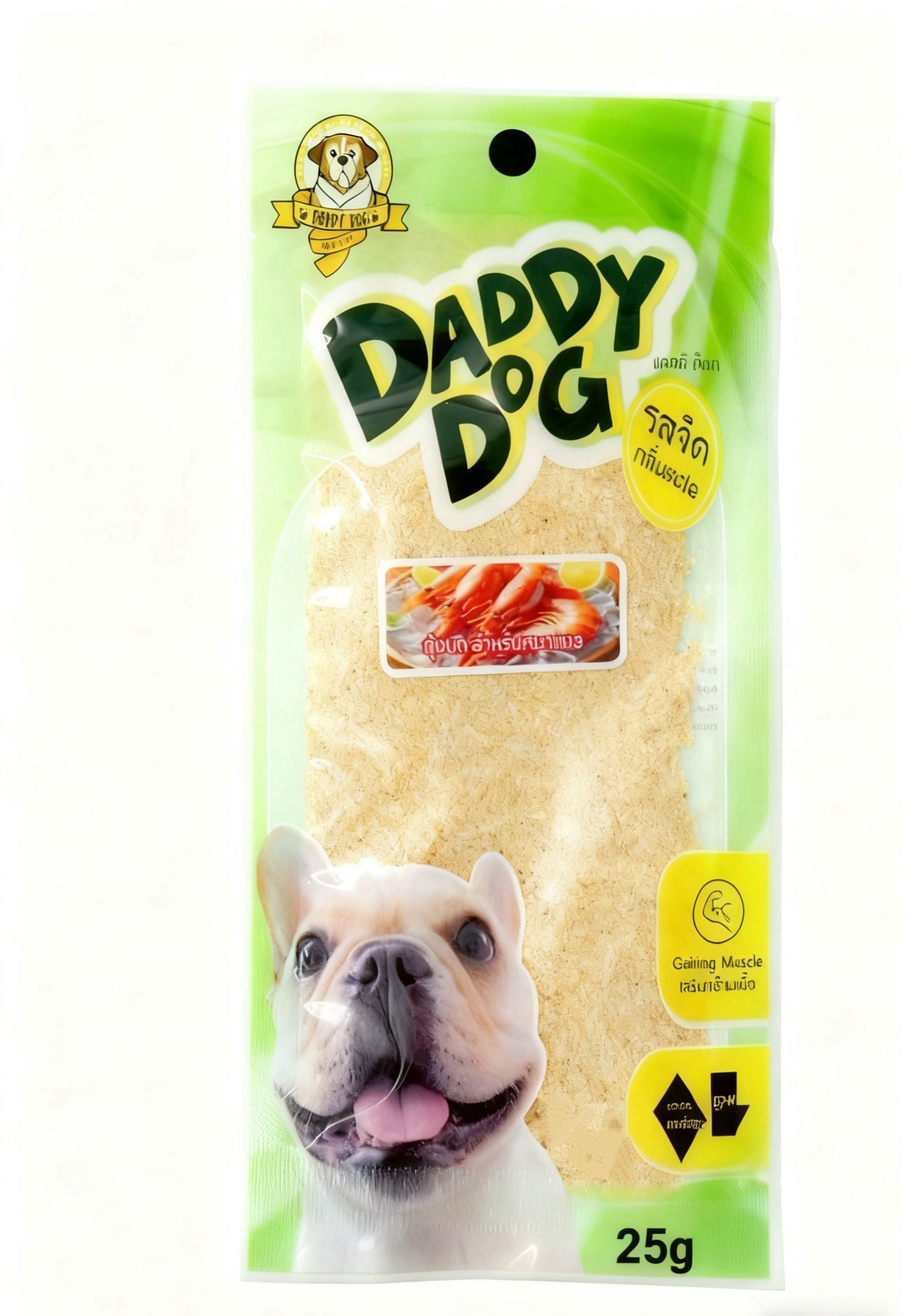 泰國Daddy Dog天然美味撈糧粉25g(犬食) -  蝦子口味