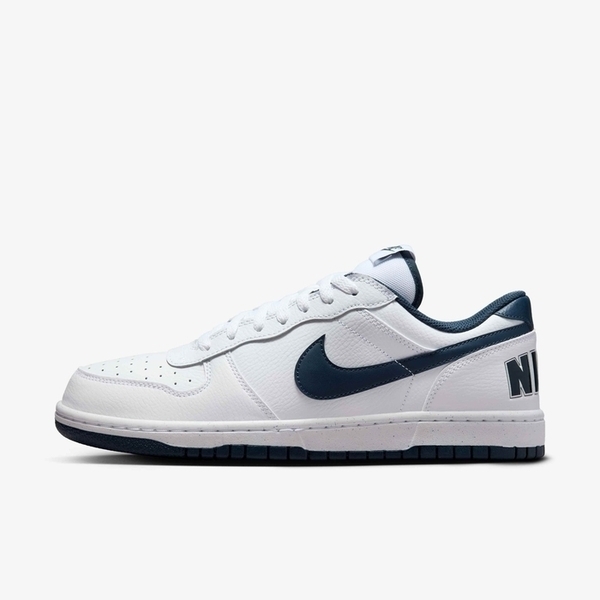 Nike 耐吉 Big Nike Low 355152-140 男 運動休閒鞋 低筒 基本款 舒適 白 深藍