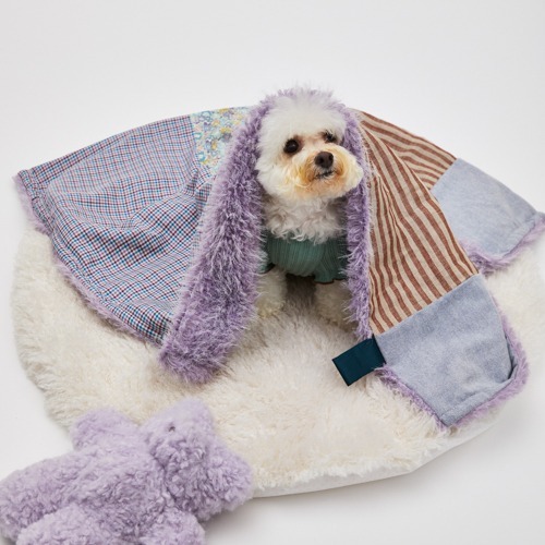Louisdog Mix & Hug 紫色毛毛毯