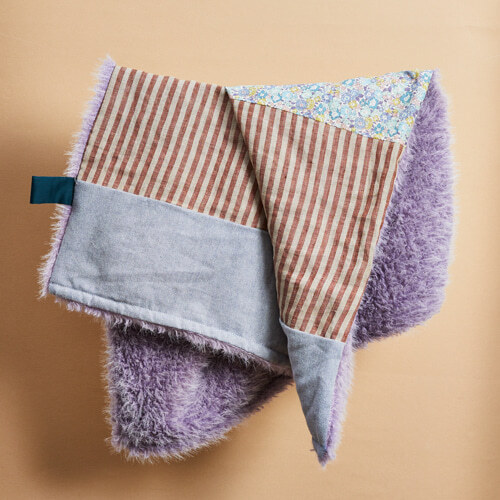 Louisdog Mix & Hug 紫色毛毛毯