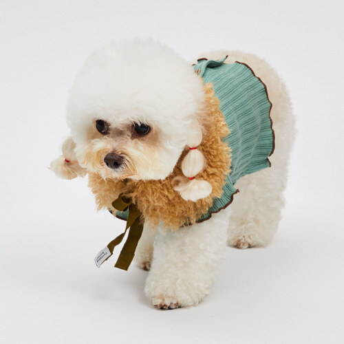 Louisdog 雲霧翡翠開襟線衫