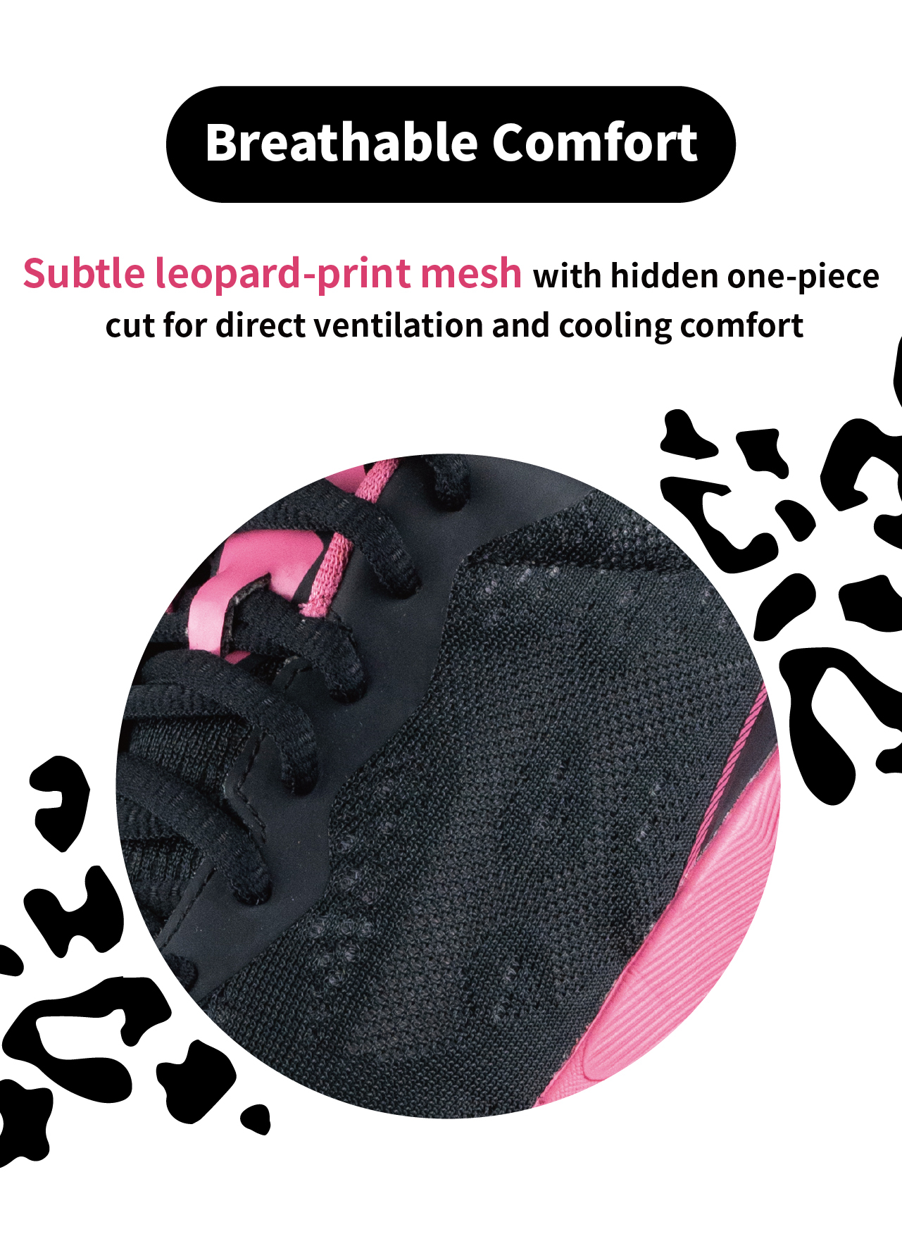 USTINI Leopard Earthing Shoes breathanle comfort