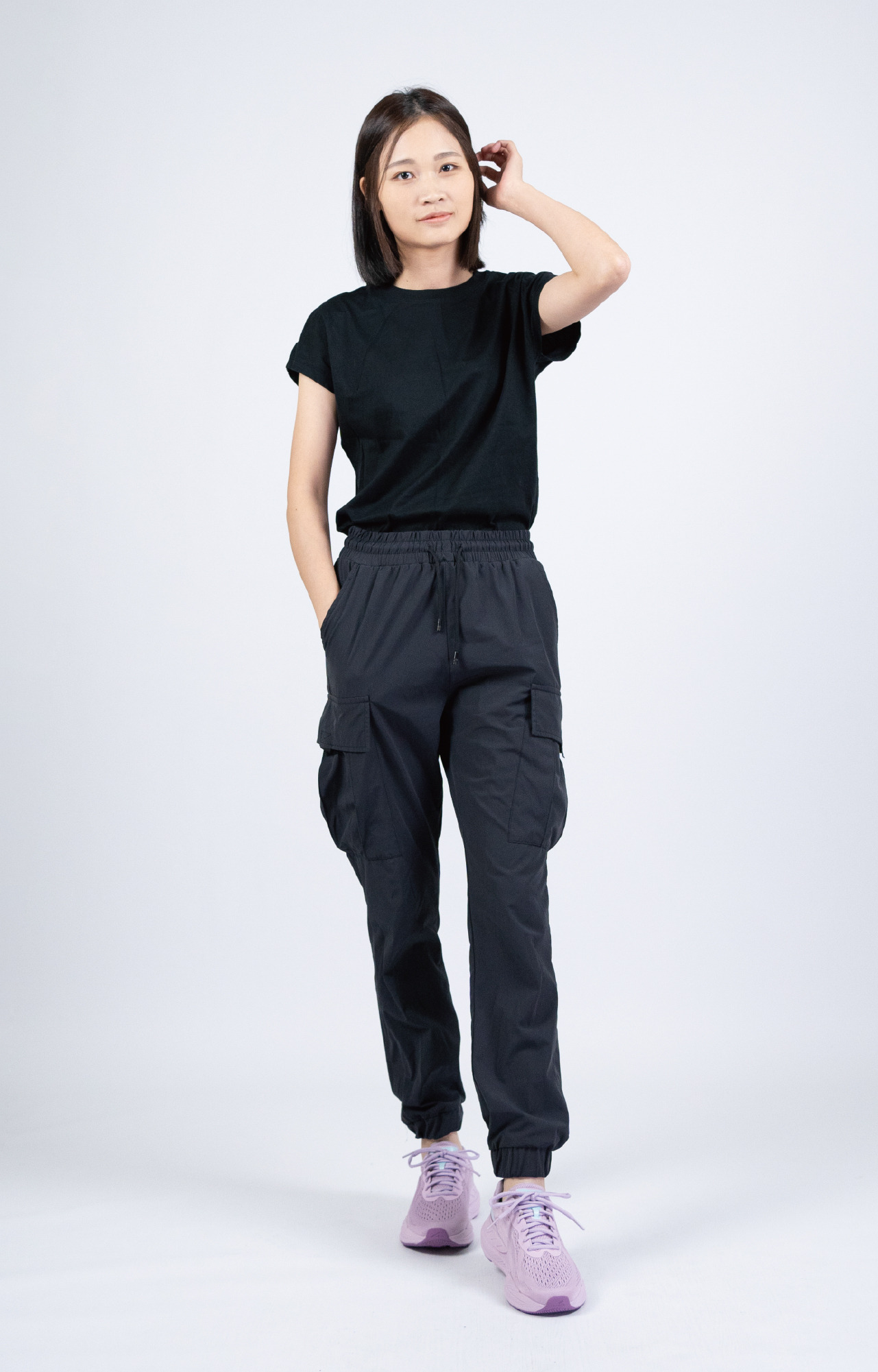 USTINI Leopard Earthing Shoes light lavender outfit photo 1