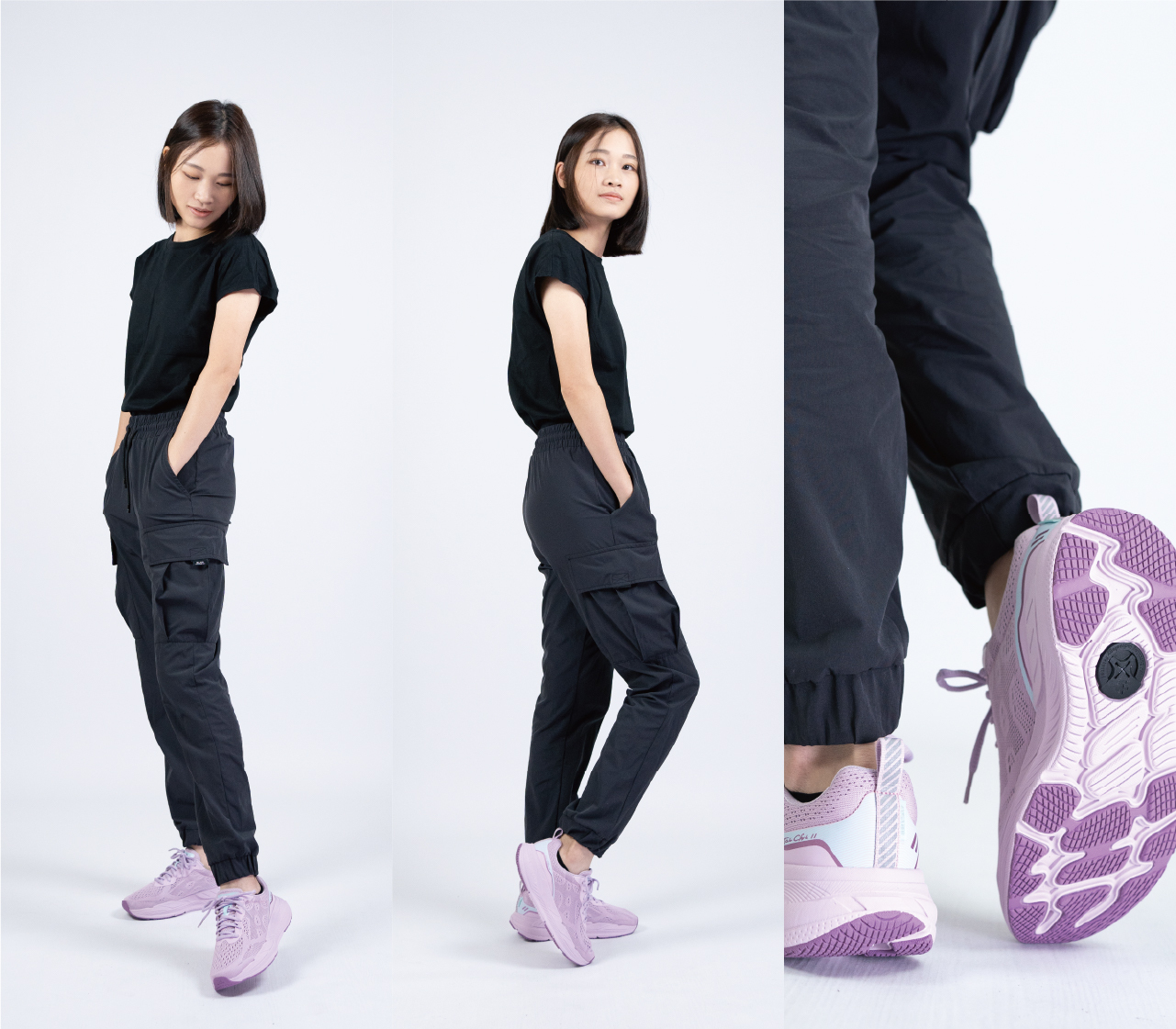 USTINI Leopard Earthing Shoes light lavender outfit photo 2