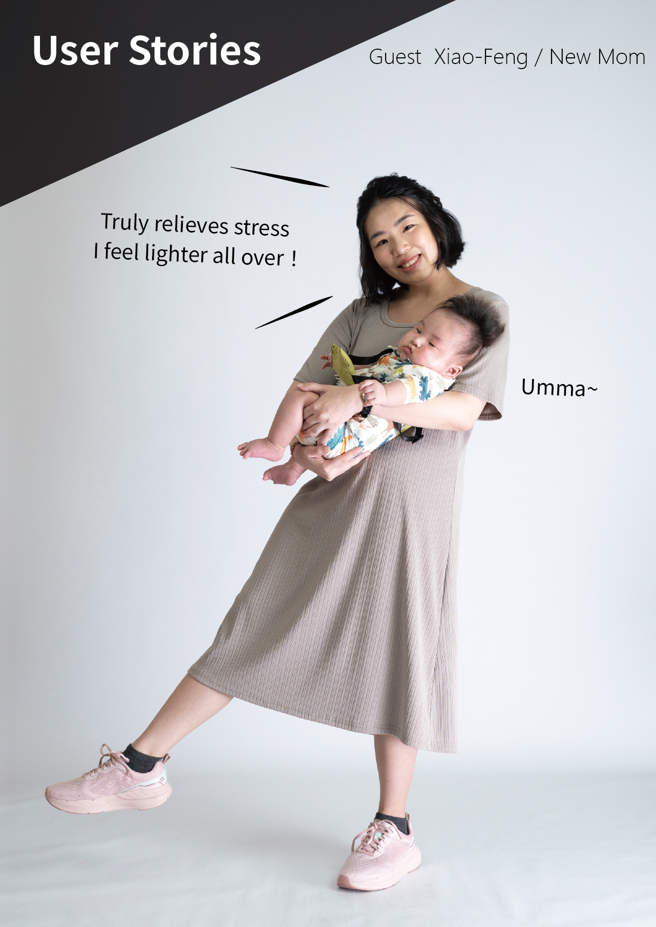 USTINI Leopard Earthing Shoes light pink outfit photo 3