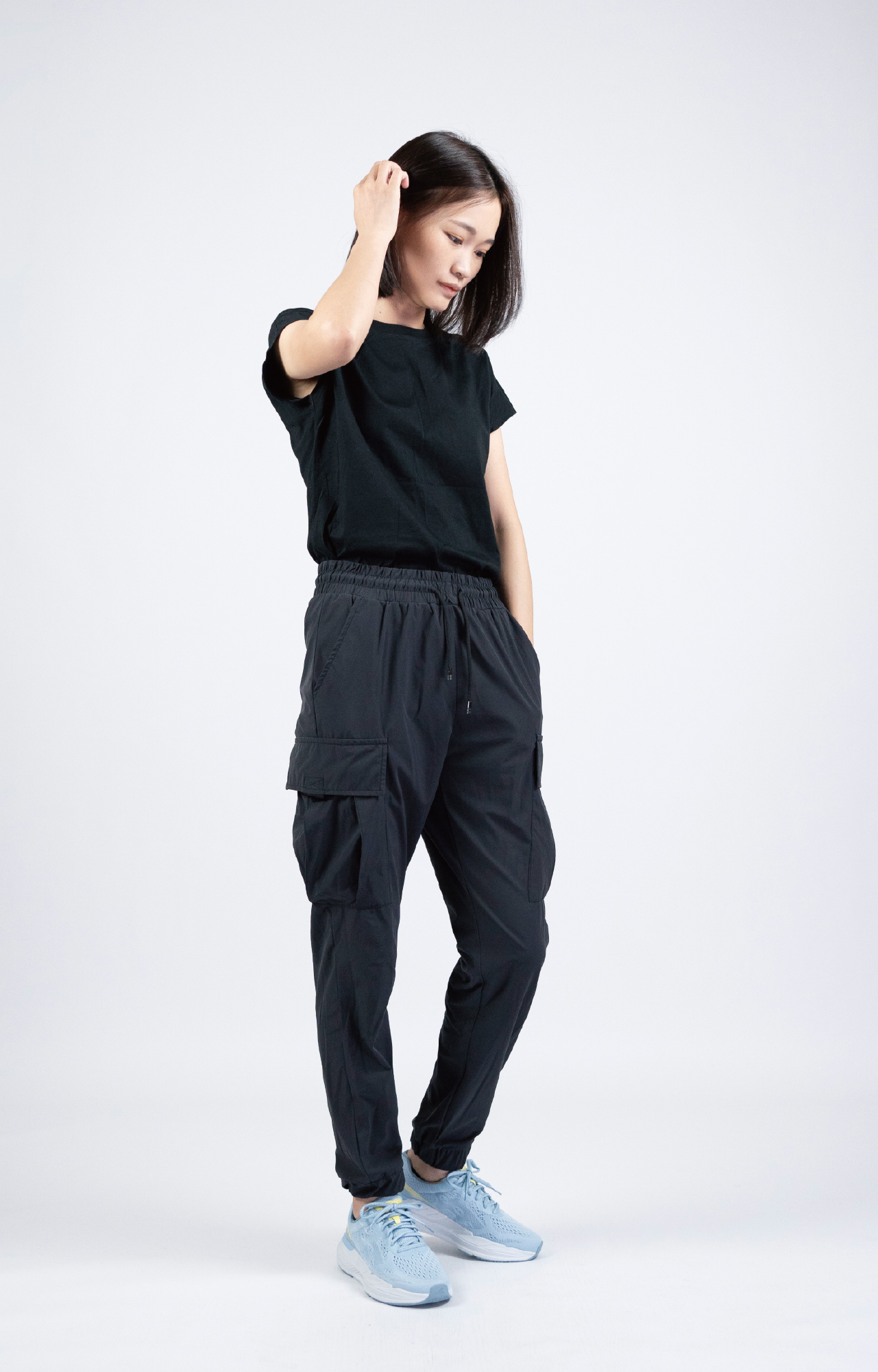 USTINI Leopard Earthing Shoes light blue outfit photo 1