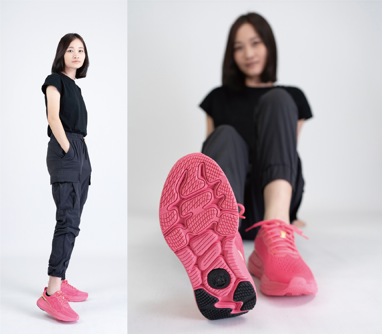 USTINI Leopard Earthing Shoes pink outfit photo 2