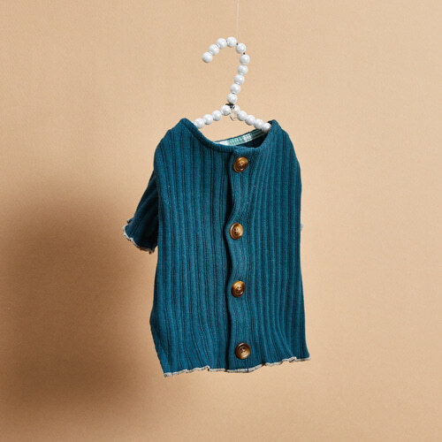 Louisdog 里昂藍開襟外套