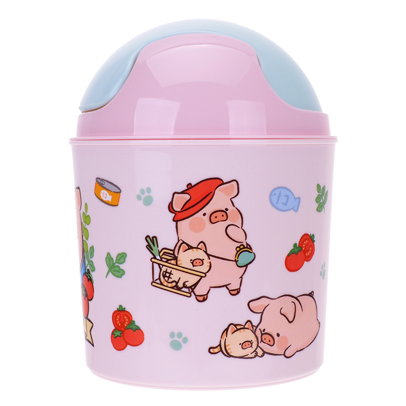 LuLu The Piggy 桌上圓形垃圾筒 LU-7777-2