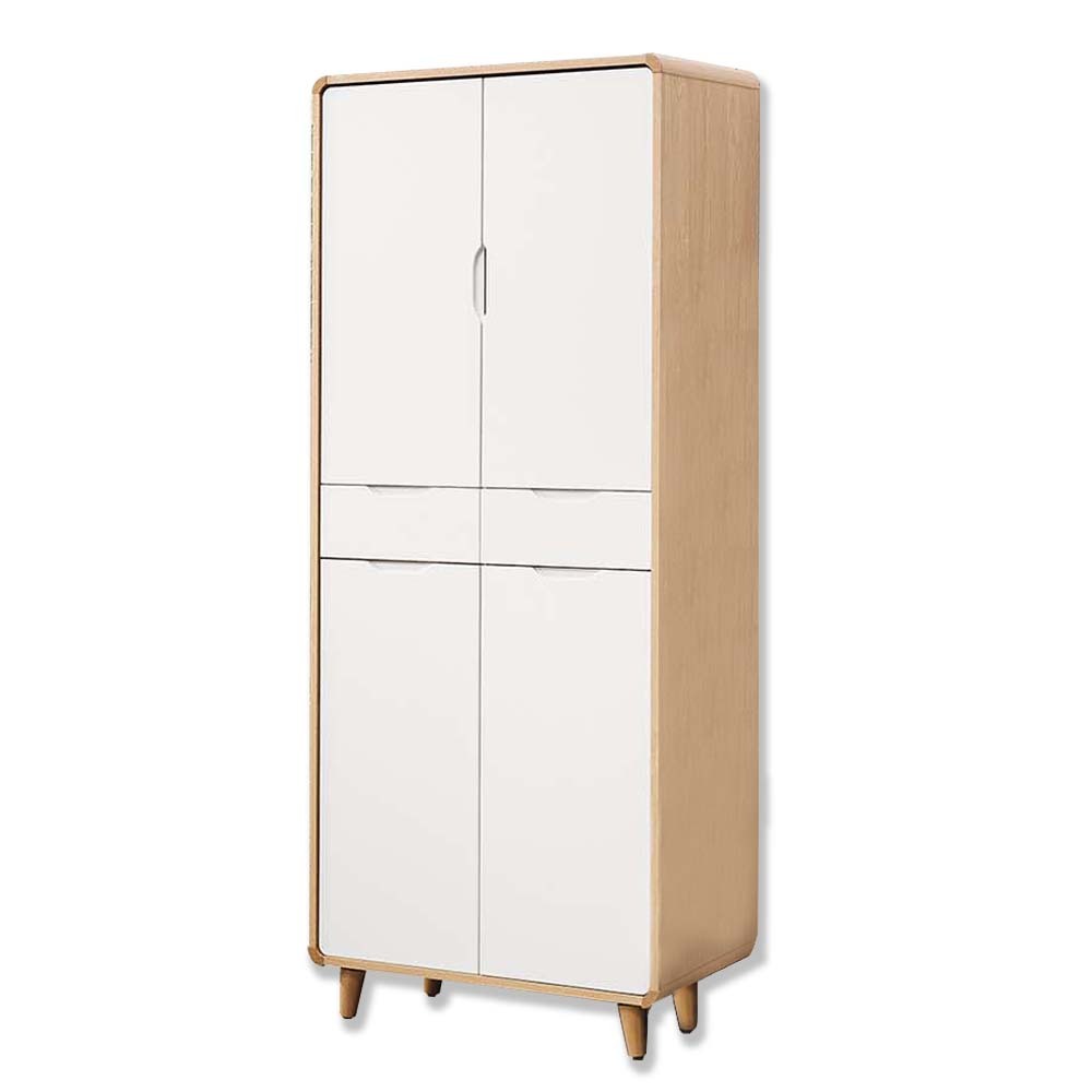 曼特2.7尺北歐風四門二抽高鞋櫃