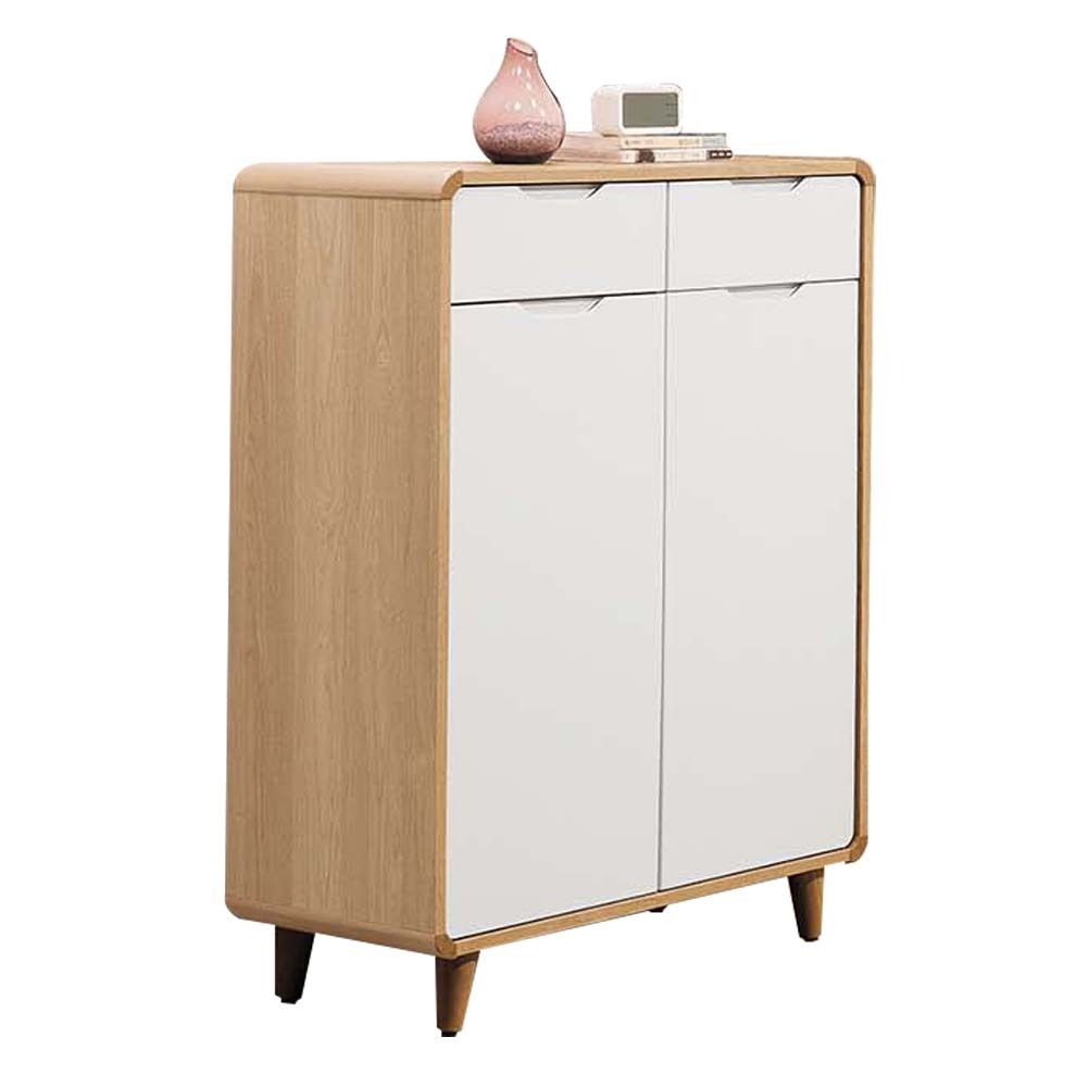 曼特2.7尺北歐風二門二抽鞋櫃