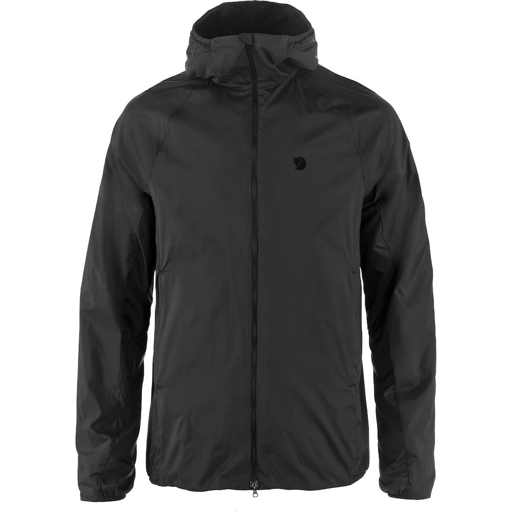 Fjallraven 瑞典北極狐 Keb Thermal Wind Jacket M 男款 防風外套 內刷毛防撥水夾克 FR 12500181-550 黑 [HappyOutdoor]