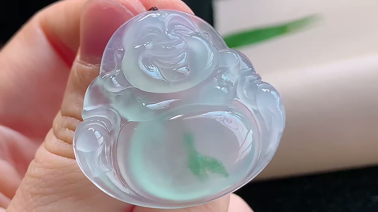 翡翠笑佛,天然翡翠A玉, 緬甸玉, Jade, Jadeite