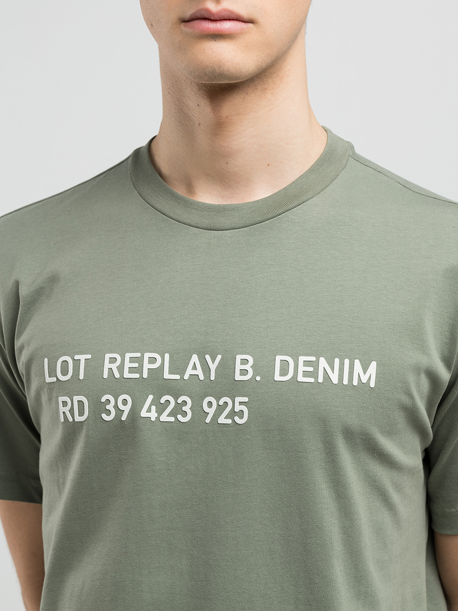 薄荷綠經典字母短袖T-Shirt