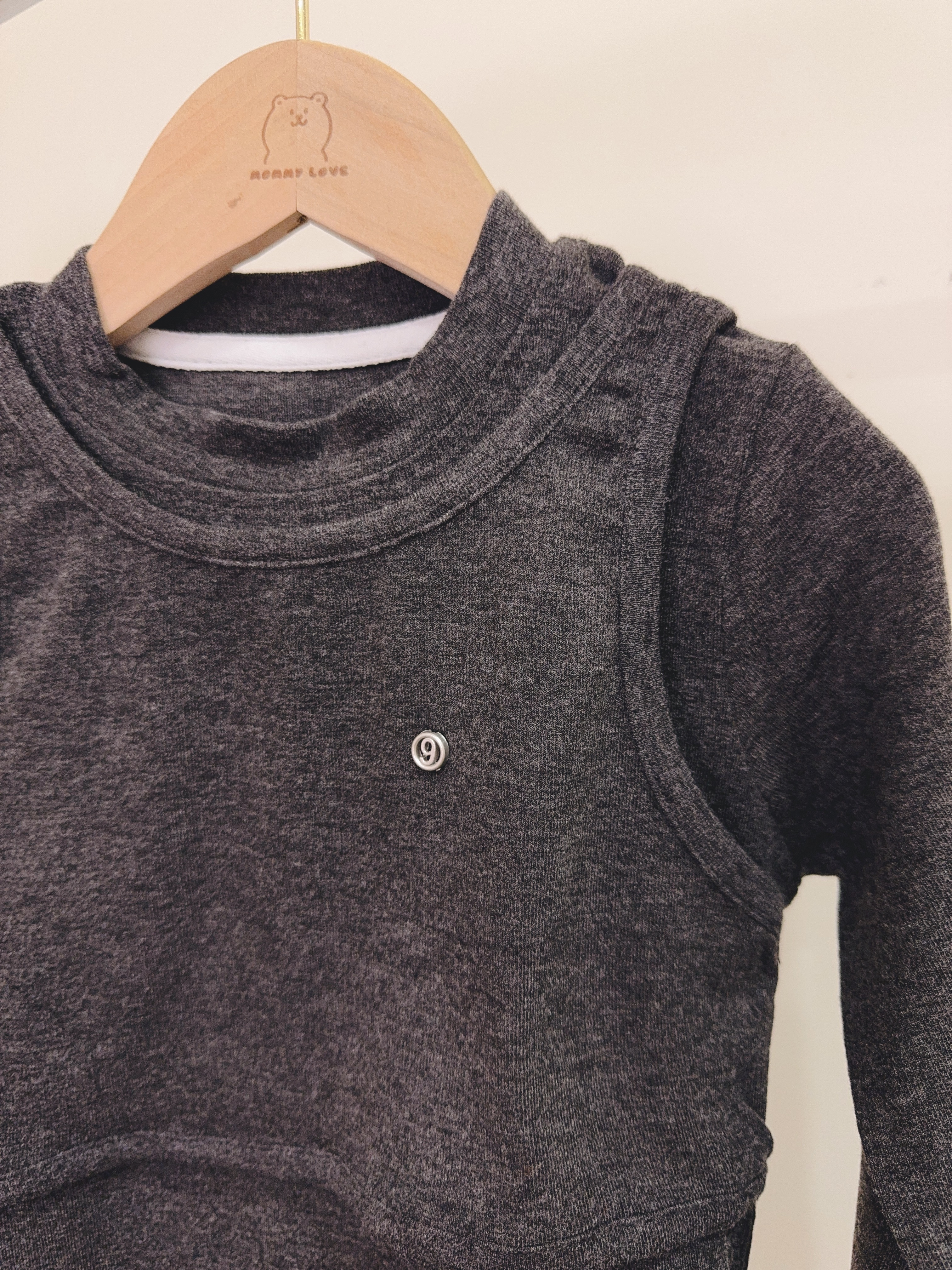 9903超彈假兩件上衣c55