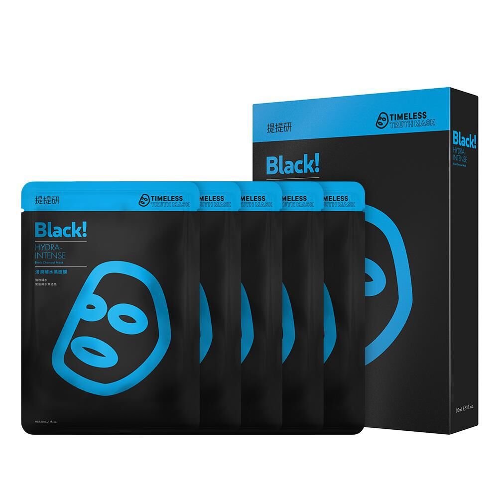 提提研TTM 經典黑面膜 5片盒-浸潤補水