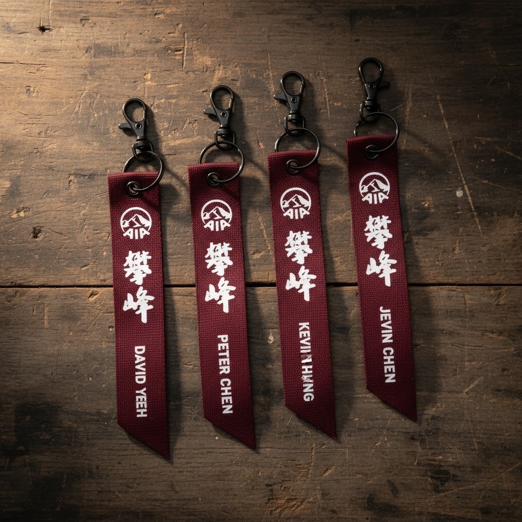 【客製化商品】反光飄帶鑰匙圈