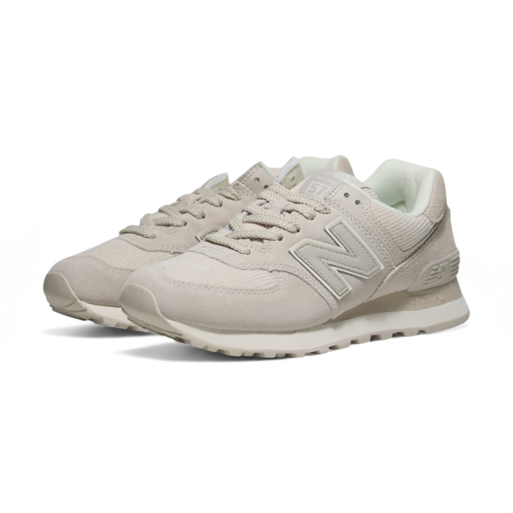 NEW BALANCE 休閒鞋 NB 574 米杏色 燈芯絨 復古 女 WL574CBG