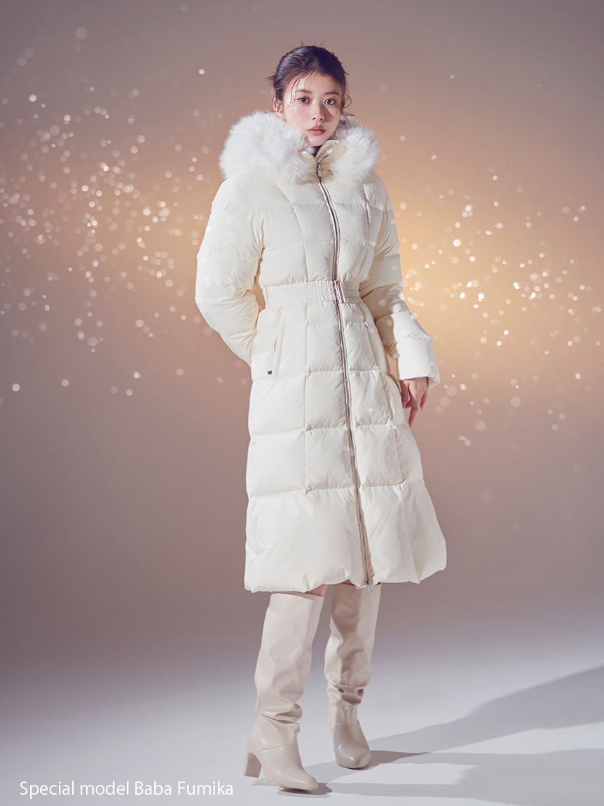 [預購] 折扣SNIDEL 修身法式長版羽絨外套 (含 00 尺寸)