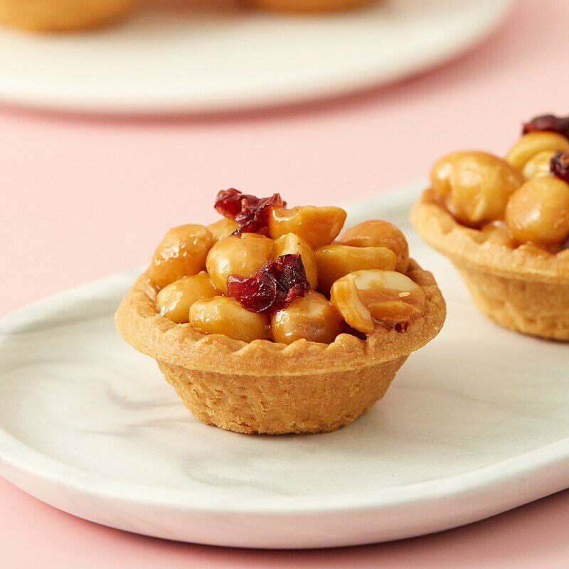 聖保羅烘焙花園-夏威夷果塔8入【常溫蛋奶素】