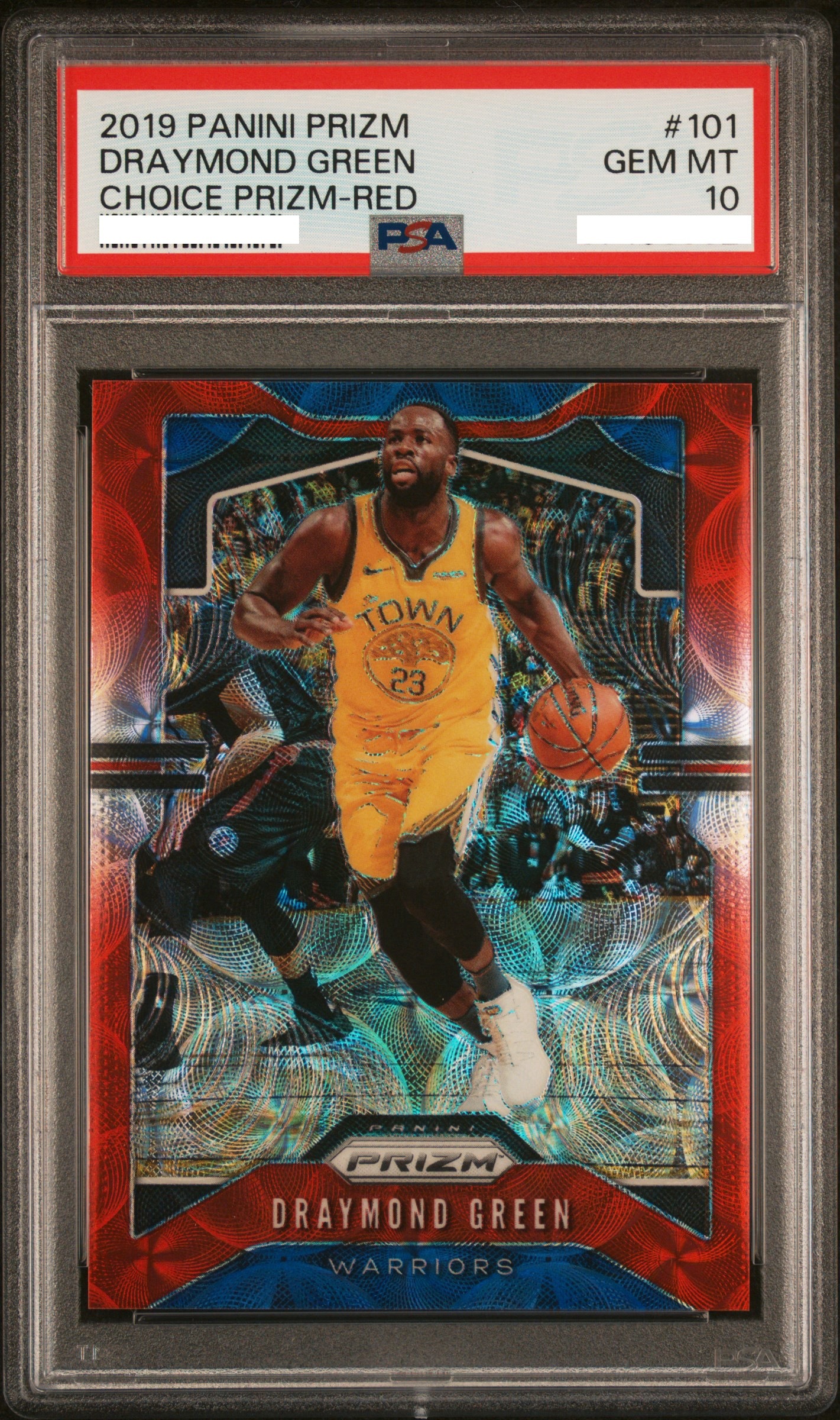 2019 PANINI PRIZM #101 DRAYMOND GREEN CHOICE PRIZM-RED【PSA10】德雷蒙德·格林 No.101