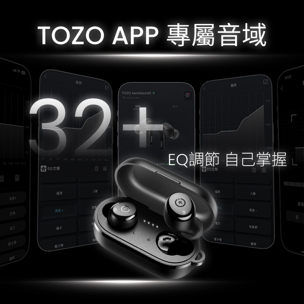 TOZO,tozo,T10S,升級,AI,ChatGPT,耳機,藍牙耳機,藍芽耳機,防水耳機,降噪耳機,推薦,ENC降噪