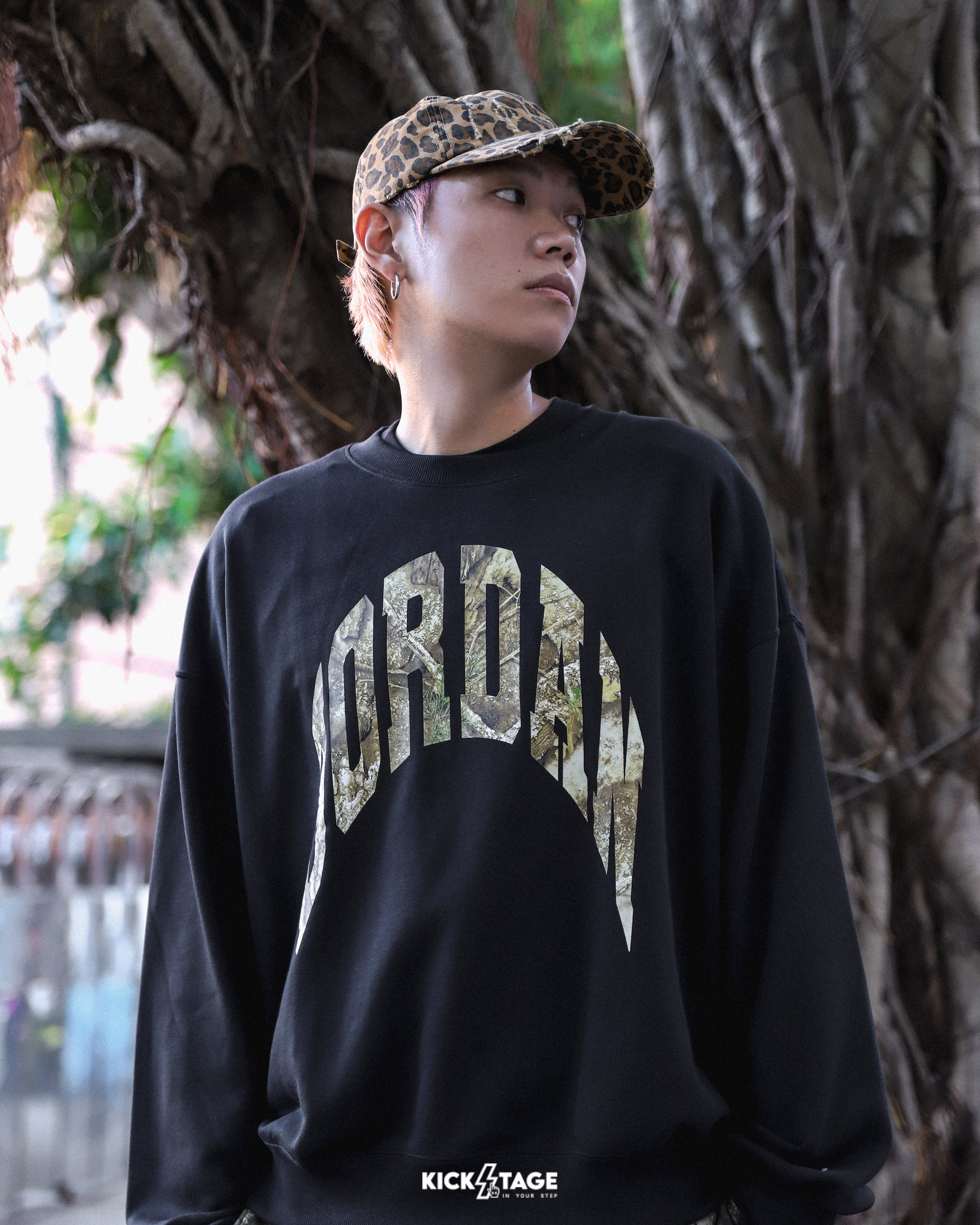 男款 聯名款 REALTREE x NIKE JORDAN REALTREE TEE 落葉 喬丹 印花 長袖 長T 大學T【IM6305-010】ABshorts