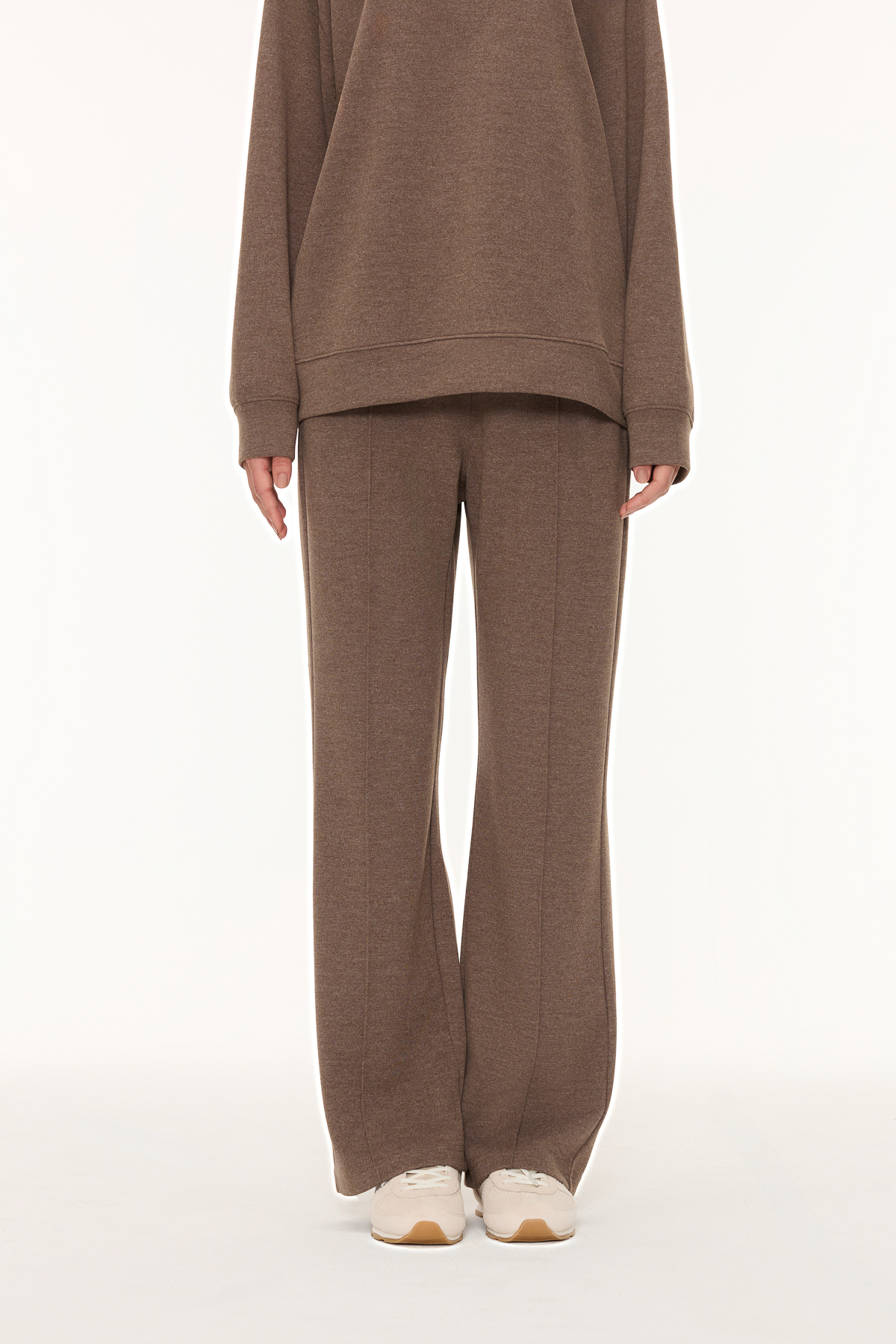 THERMO 鬆緊帶長褲 女（紅棕）