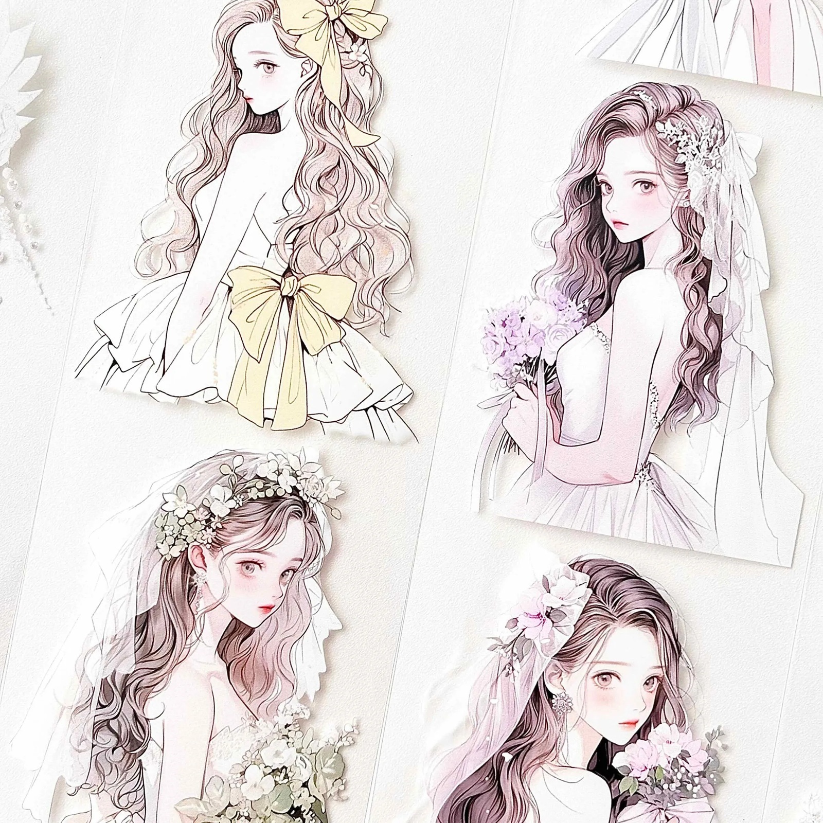 韓國 ggaggong．婚禮 6cm亮面PET紙膠帶  <只有整捲>