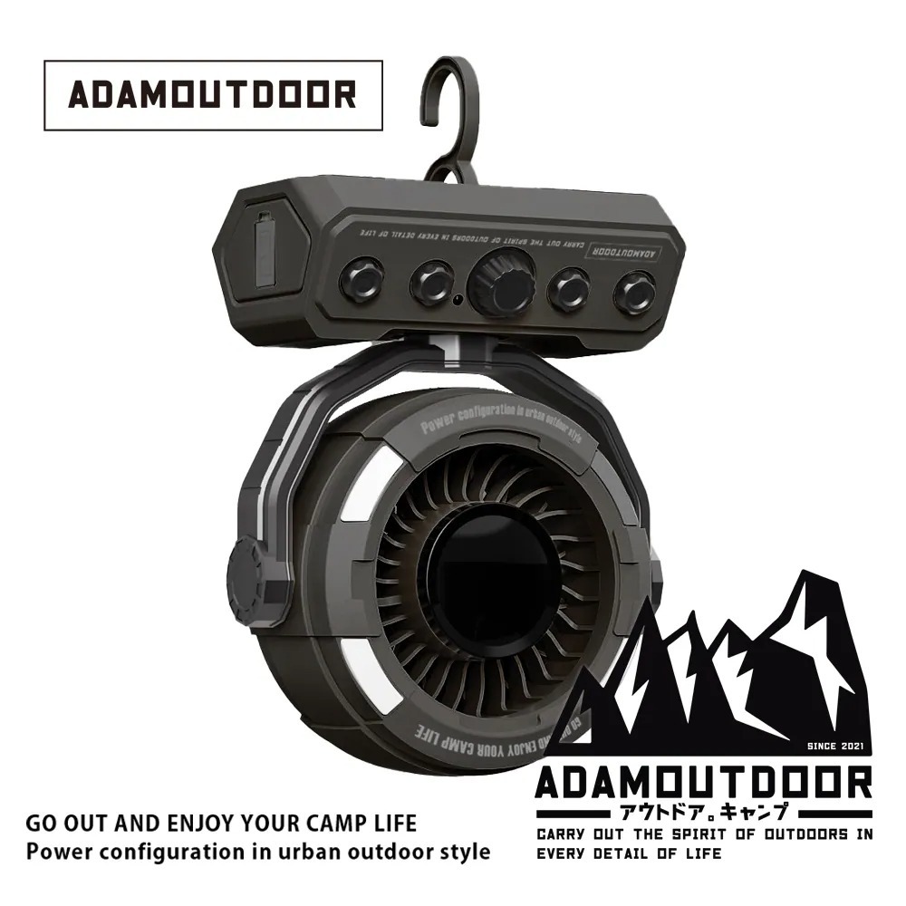 【ADAM】無線DC充電式擺頭循環扇 ADFN-LED100RT