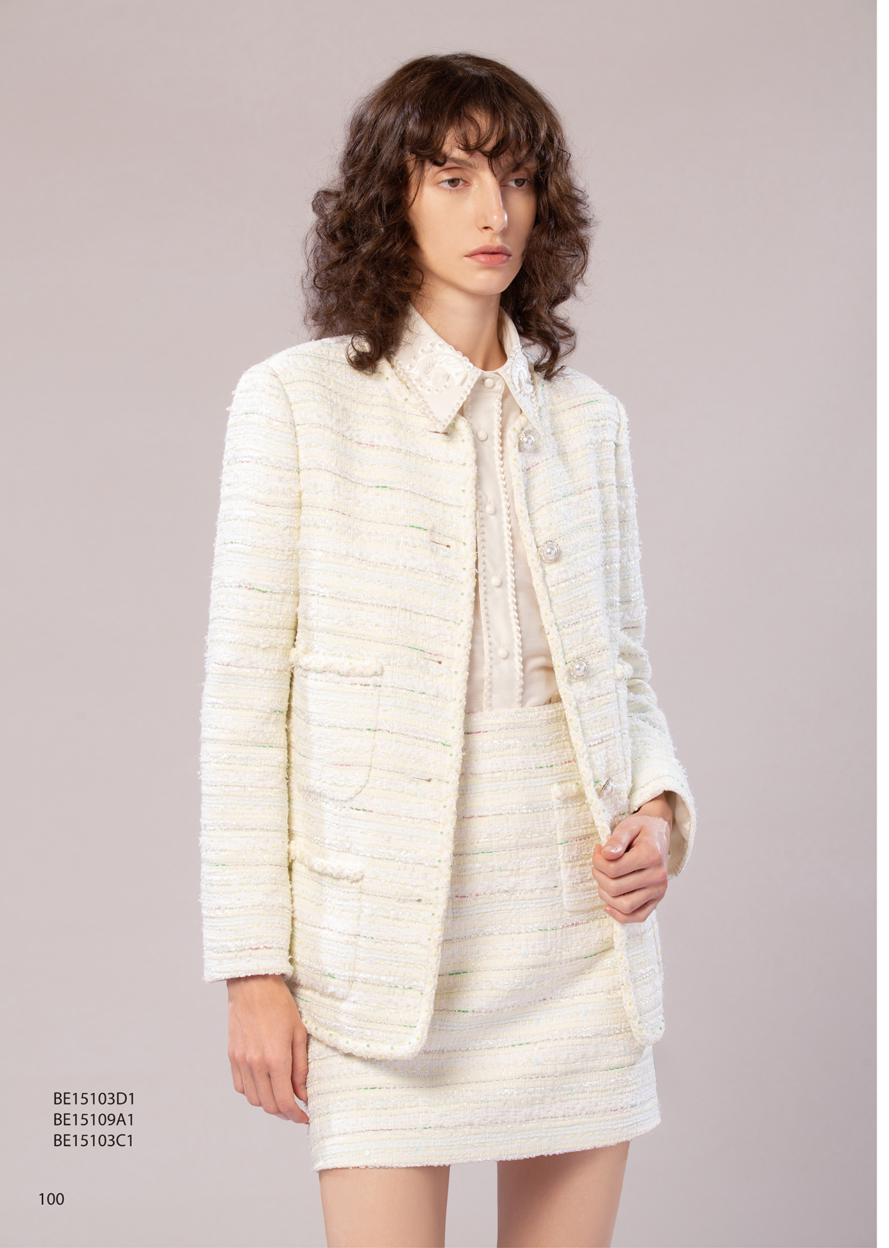 BE15109A1 皇室綻放巴洛克花卉刺繡圖騰襯衫