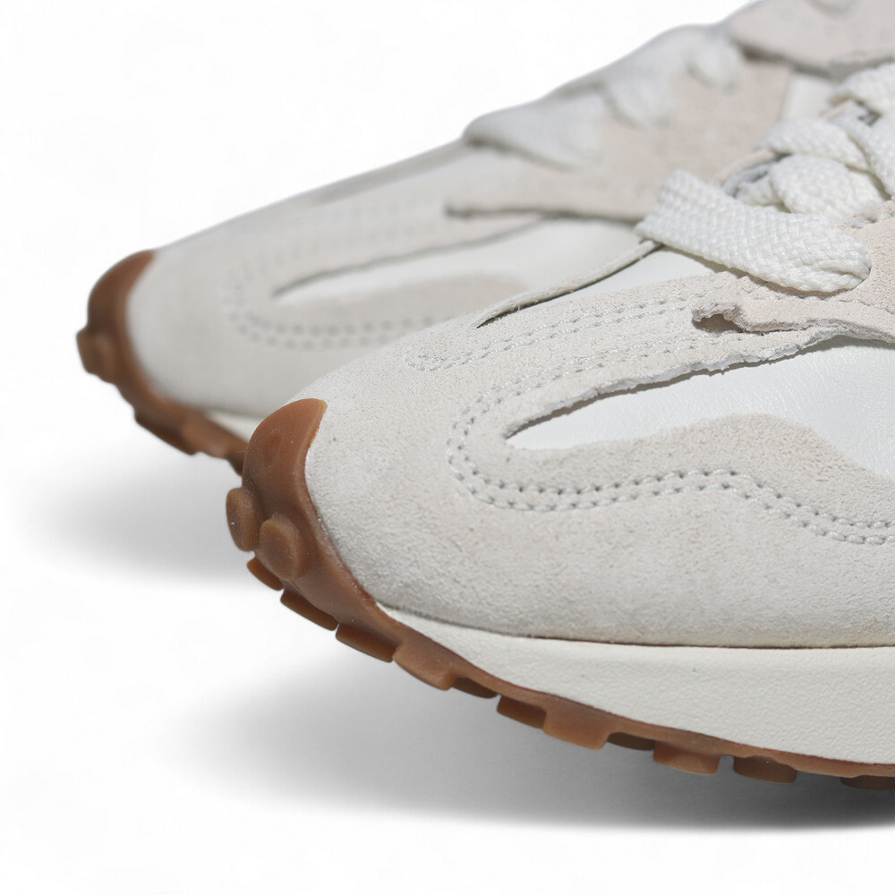 NEW BALANCE 休閒鞋 NB 327 米白酒紅 皮革 拼接 復古 女 U327WKM