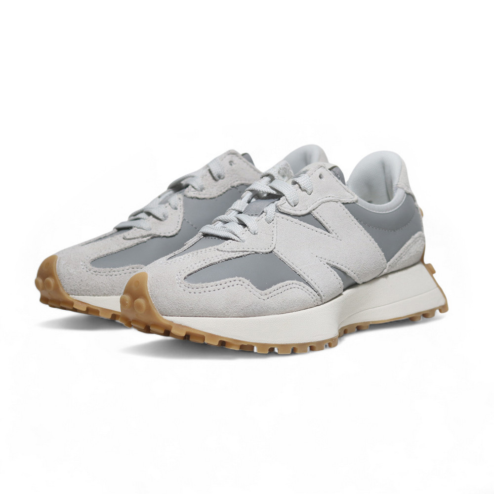 NEW BALANCE 休閒鞋 NB 327 灰白 皮革 拼接 復古 女 WS327KAY