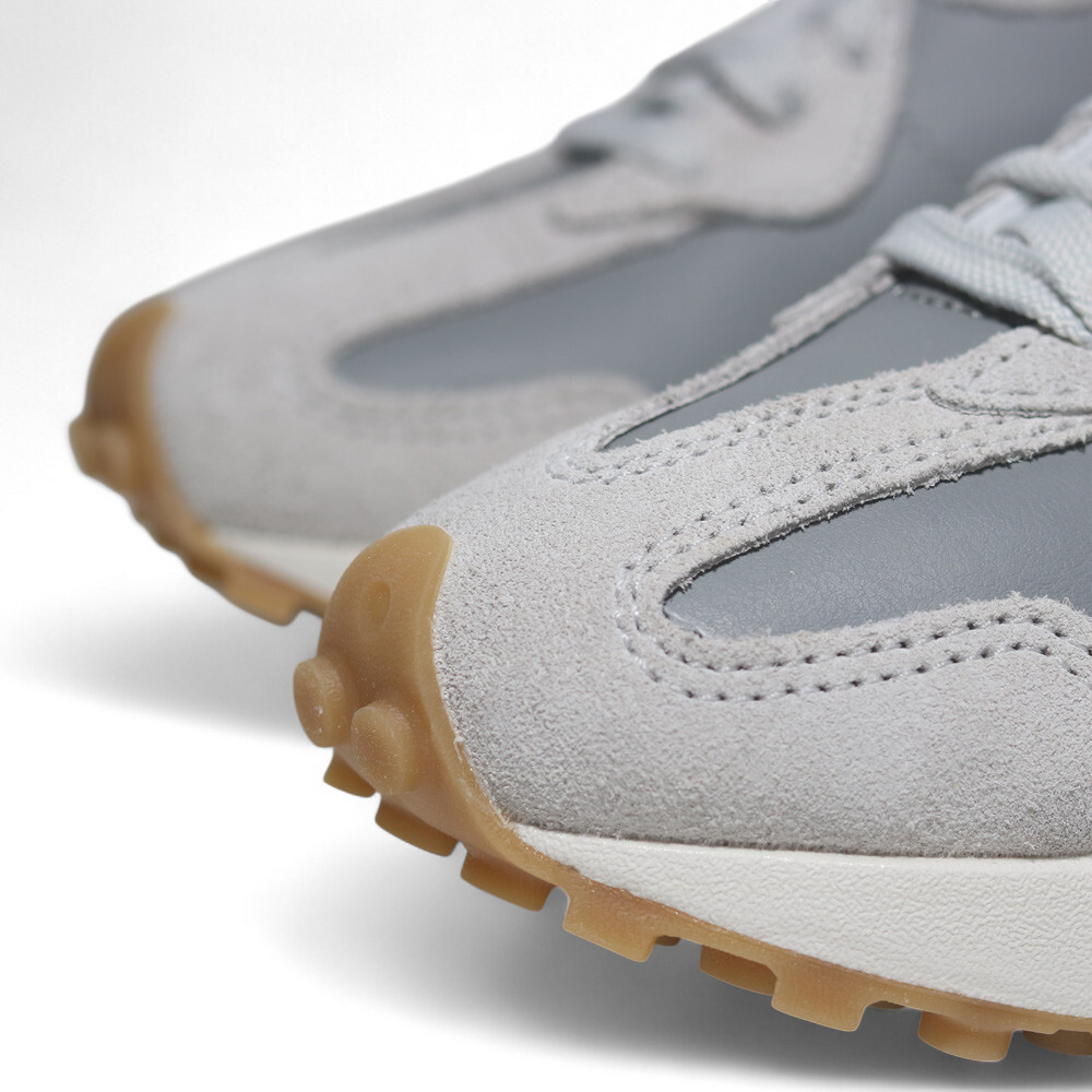 NEW BALANCE 休閒鞋 NB 327 灰白 皮革 拼接 復古 女 WS327KAY