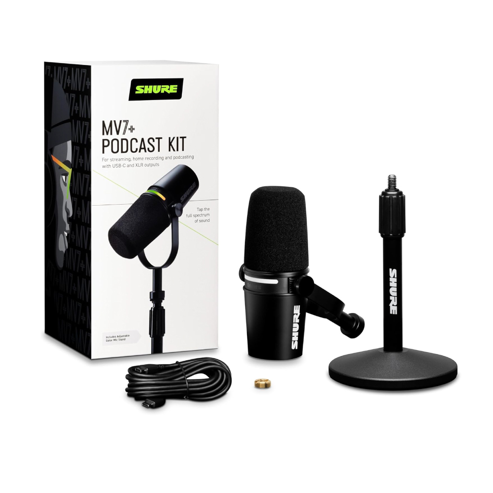 Shure Shure / MV7+ PODCAST KIT直播麥克風套裝組 — 三峽麥克風｜YA! 玩音樂