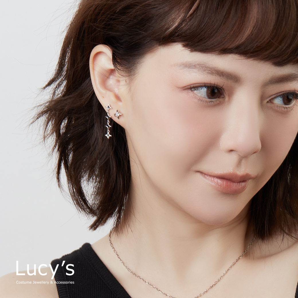 閃耀星芒 耳環 (二色) (125037/125038)