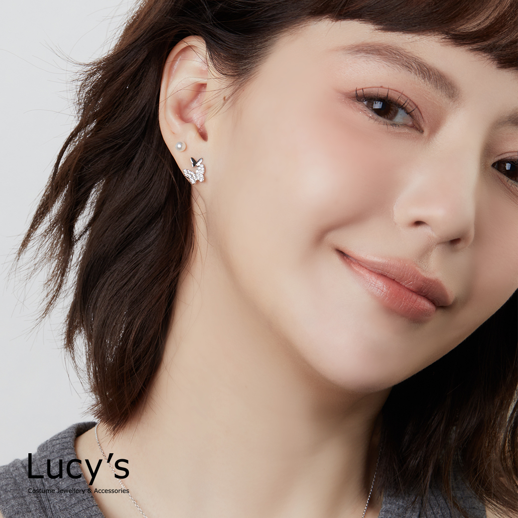 蝶戀 耳環 (二色) (125022/125023)