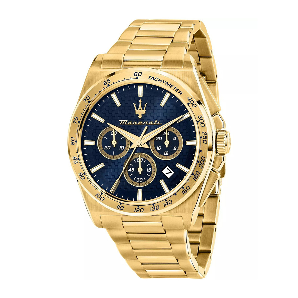 【MASERATI 瑪莎拉蒂】Velocità速度系列 帶日期 真三眼 夜光 不鏽鋼 石英 手錶