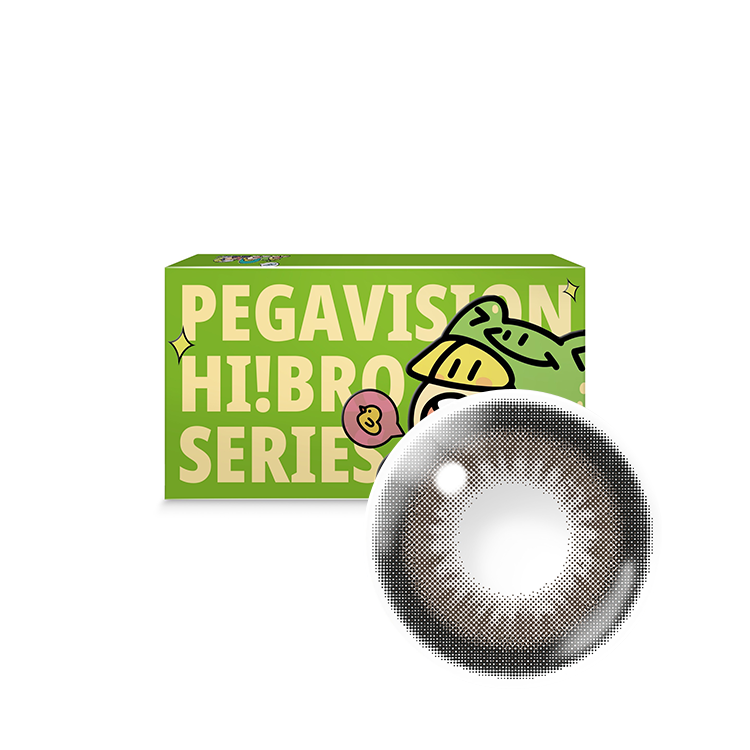 晶碩HiBro彩色月拋反卷黑巧(2片)