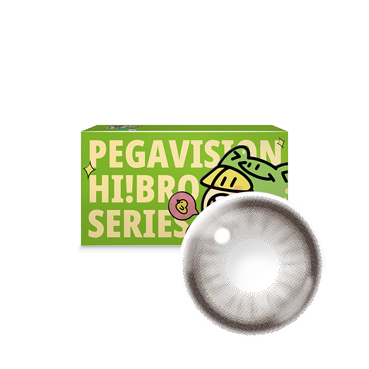 晶碩HiBro彩色月拋質感栗棕(2片)