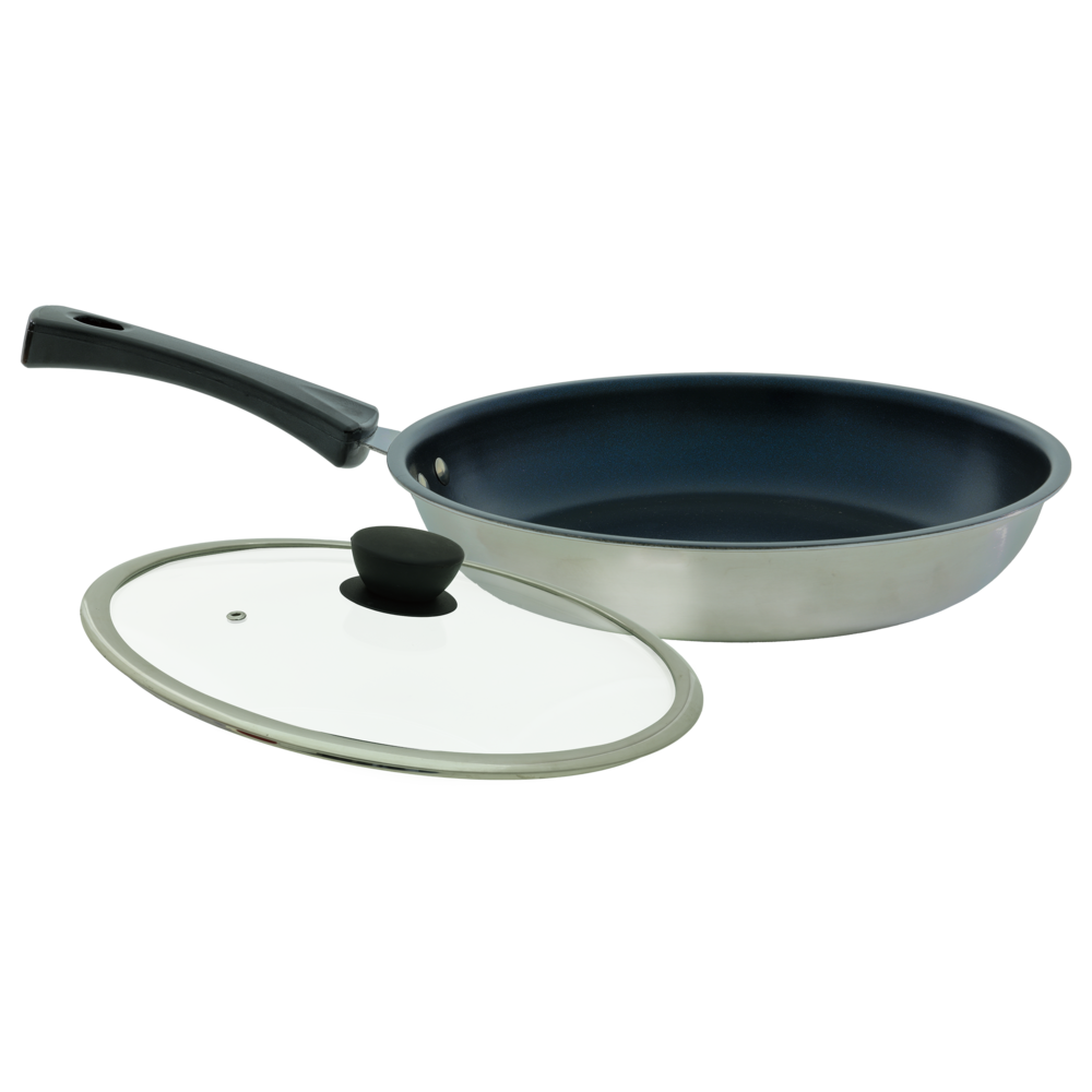 信大鈦藍鑽不沾平底鍋-30公分